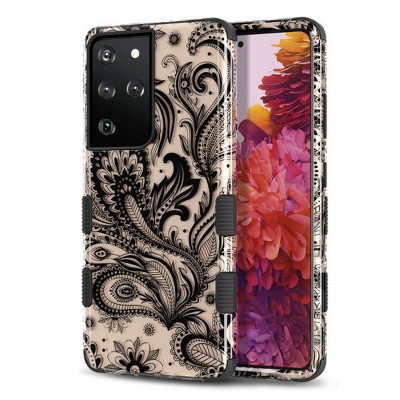 MyBat Pro TUFF Series Case Compatible With Samsung Galaxy S21 Ultra - Phoenix Flower