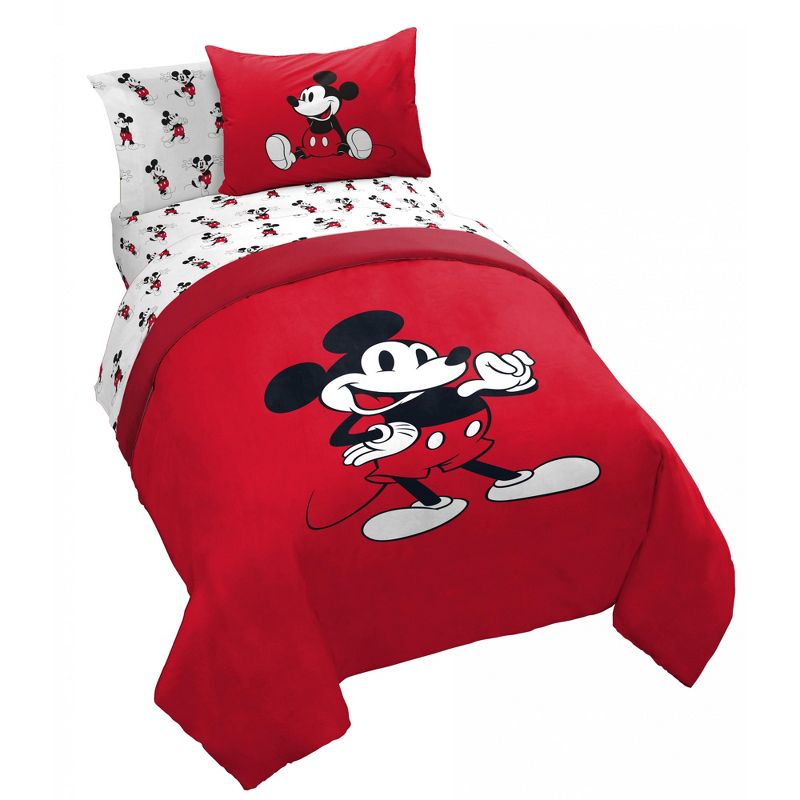 Saturday Park Disney Mickey Mouse Classic 100% Organic Cotton Bed Set, 1 of 10