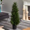 HomeStock  3.5 ft. Artificial Tree in Pot for Indoor/Outdoor - 2 of 4