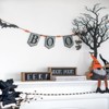 SEVOBAL Party Decorations and Accessories Iron Boo Banner with Bat Cutouts for Halloween Decor, Black Gray Orange, 1"*0.5"*0.6" - 3 of 4