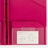 Five Star 2 Pocket Plastic Folder with Prongs  - image 4 of 4