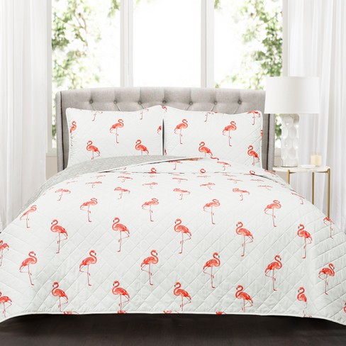 Coral quilt clearance bedding