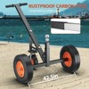 1000 lb Capacity Trailer Dolly - 16" Pneumatic Tires, Universal Wheel & 2" Hitch Ball for RV/Boat Moving - 2 of 4