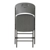 4pk Padded Commercial Grade Folding Chair Gray - Lifetime: Indoor/Outdoor, Easy Clean, No Assembly Required - 4 of 4