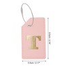 Unique Bargains Luggage Tag Pink 1 Pc - 2 of 4