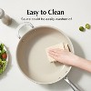 Itopfox 14-Piece Ceramic Nonstick Cookware Set with Stainless Steel Handles, Induction Compatible, Oven & Dishwasher Safe, PFAS PFOA PTFE Free (Blue) - 3 of 4