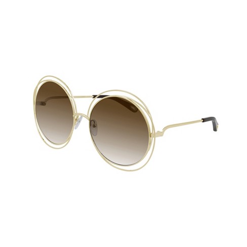 Chloe CH 0045S 004 Womens Round Sunglasses Gold 58mm - image 1 of 1