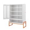 NicBex Shoe Cabinet with Movable Double-Layer Partitions and Hollow Base Moisture-Proof,Freestanding Shoe Organizer for Hallway,Entryway - 4 of 4