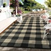 Waterproof Outdoor Rug, Reversible Plastic Straw Patio Mat, Portable Plaid Carpet for Camping, Porch, Deck, Backyard - 4 of 4