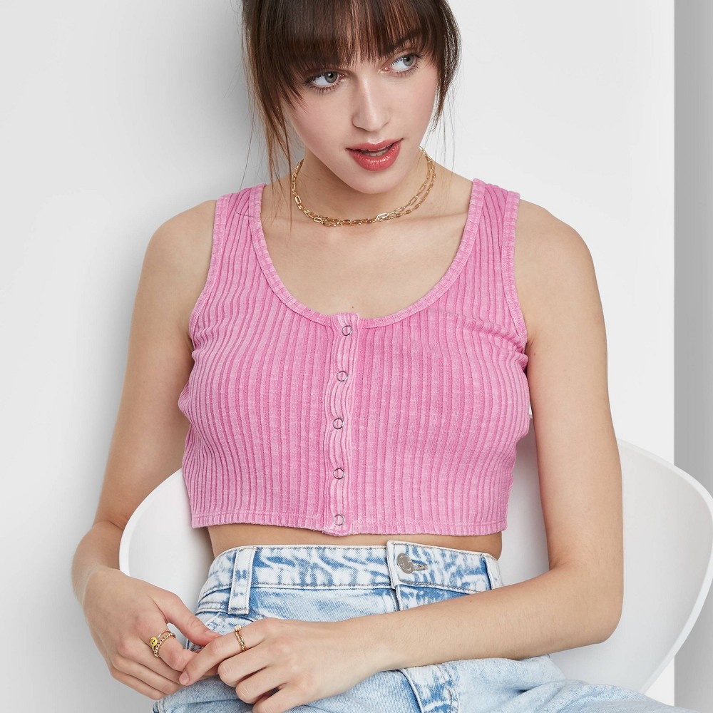 Wild Fable Tops wild Fable Pink Ribbed Knit Size M 