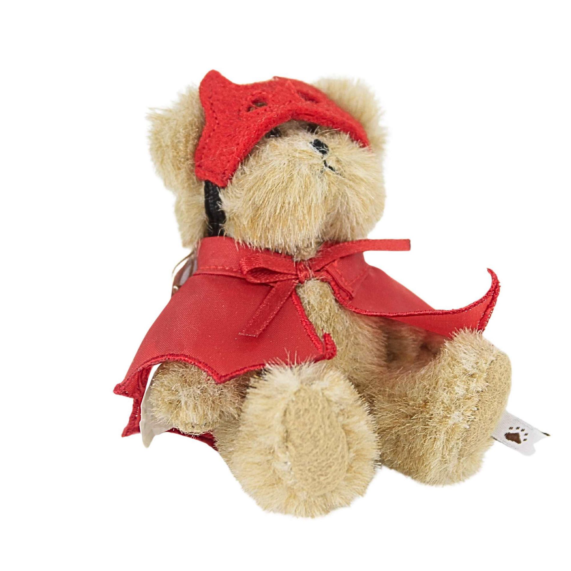 Boyds Bears 4.0 Inch Lil Tricks Devil Halloween Plush Bear/Animal , Lightweight Halloween Decor Head Bean Collection (1PC)