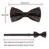 Allegra K Men's Pre-Tied Adjustable Polka Dots Tuxedo Work Party Prom Bow Ties - 4 of 4