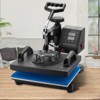 VEVOR Heat Press, 12x10Inch T-Shirt Press Machine, T-shirt Press Heat Press 30x23cm Printing Machine Heat Transfer Sublimation Machine, Black - 2 of 4