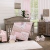 NoJo Farmhouse Chic Pink and White Super Soft Lamb "Sweet Baby" Blanket - 4 of 4