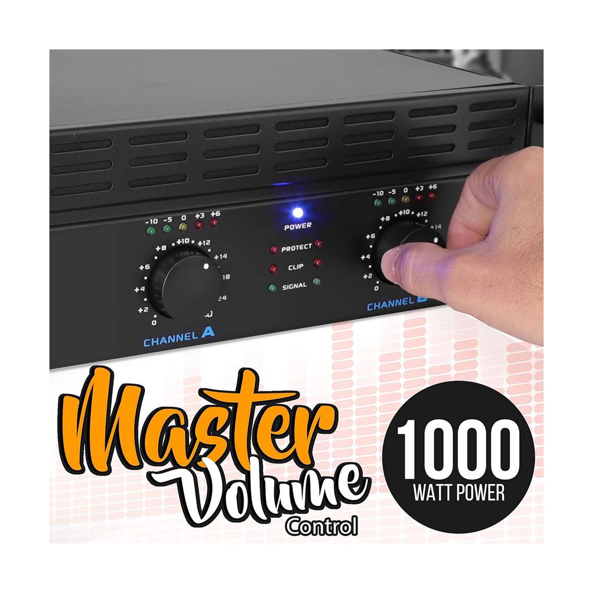 Bluetooth Power Amplifier for Streaming with Dual Speakers, All Devices Compatible, Wireless, Compact Design - thumbnail 3