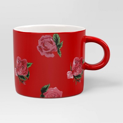 16 fl oz Stoneware You are Loved Rose Print Mug - Threshold™