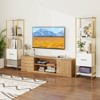 Costway 5-Tier Bookshelf with 4 Open Shelves Storage Drawer Modern Book Storage Organizer Brown/White - 2 of 4