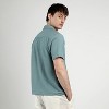 Campus Sutra Men Men's Teal Green Micro Zig-Zag Shirt - 4 of 4