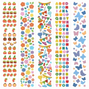 Wrapables Colorful Decorative Stickers for Scrapbooking, DIY Crafts, Stationery, Diary - 1 of 4