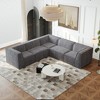 NicBex 106 Inch Chenille Modular L Shaped Sectional Sofa Foam-Filled Compressed Sofa for Living Room,Bedroom,Gray - 4 of 4