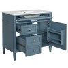 Akoasm 36 in. W Modern Single Sink Bathroom Vanity with 2 Drawers and a Tip-out Drawer-Indigo Blue - 2 of 4