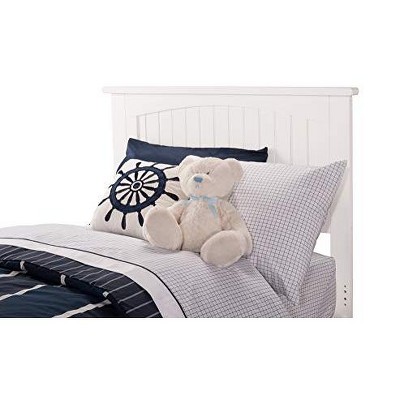 Nantucket Twin Light Wood Frame Bed with Drawer and Slats