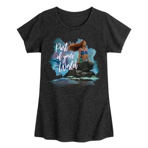 Girls' - Disney - Part Of Your World Fitted Short Sleeve Graphic T-Shirt - 1 of 4