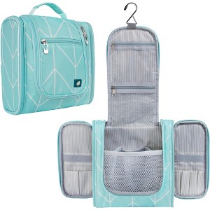 PAVILIA Toiletry Bag Travel Women Men, Hanging Water Resistant Makeup Accessories Cosmetic Organizer Large Essential Kit - 1 of 4