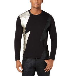 I.N.C International Concepts Mens Lightning Basic T-Shirt, Black, X-Small - 1 of 1