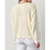 Women's Scallop Pullover Sweater - &merci - 3 of 4