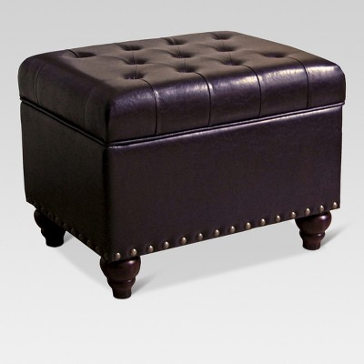 target faux leather ottoman