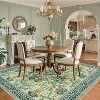Acekool Washable Area Rug, Non-Slip Floral Botanical Carpet, Soft Low Pile Throw Rug for Living Room Bedroom Kitchen, Stain Resistant - 2 of 4