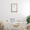 Stupell Industries Minimal Woman Line Drawing Floating Frame Canvas Art - 3 of 4
