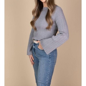 Women's Lara Ribbed Knit Top - MIOU MUSE - 1 of 3