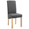 vidaXL Dining Chairs 4 pcs Gray Fabric - 3 of 4