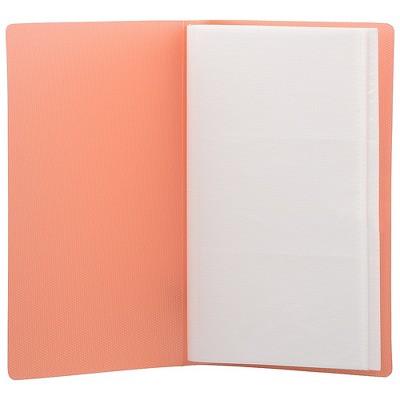 JAM Paper Business Card Book 72-Card Capacity Orange (221614747) 78910215142