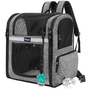 PetAmi Dog Backpack Carrier For Small Large Cat Pet Puppy, Ventilated Hiking Travel Bag, Airline Approved Safety Camping Biking - 1 of 4