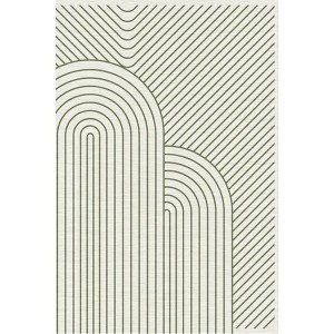Coolmee Washable Rug Area Rugs for Living Room Abstract Rug Soft Non Slip Low Pile Boho Geometric Carpet for Bedroom Dining Room - 1 of 3