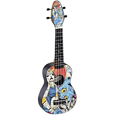 Ortega Guitars Keiki K2 Series Soprano Ukulele Pack - Includes: Tuner, Picks, Strap & Tote Bag