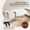 White Vanity Desk with Mirror and Lights, Small Makeup Vanity with 5 Drawers for Bedroom - 3 of 4