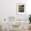 Stupell Industries Vintage Morris Inspired Blue Peacock Framed Print Under Glass Art - 3 of 4