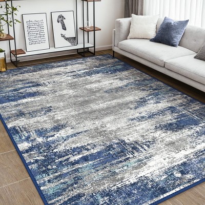 Abynow Medallion Diamond Faded Rustic Indoor Area Rug