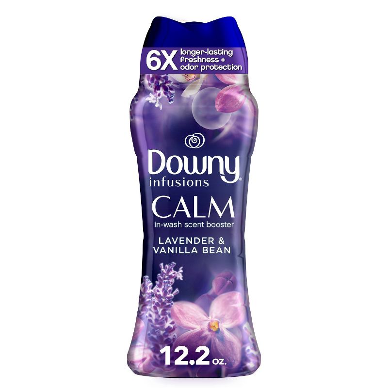 Downy Infusions Calm Lavender & Vanilla Bean Scent In-Wash Booster Beads, 1 of 13