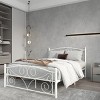 Racxily Metal Bed Frame, Unique Flower Design with Headboard & Footboard - 3 of 4