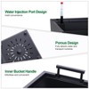 22.5" Tall Planters Set of 2, Self-Watering Indoor & Outdoor Plant Pots with Drainage Holes, Water Level Monitor for Porch, Patio or Home Decor, Black - 4 of 4