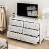 Freestanding Dresser Storage, Vertical Cabinet with Storage Drawer Dresser, Wooden Closet Dressers Chest for Bedroom, Nursery, Living Room - 4 of 4