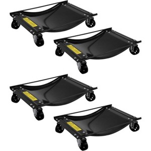 Acekool Car Dolly Set of 4, 10000 lb Capacity Wheel Dolly, Heavy Duty Vehicle Mover, 3.5" Steel Casters, 24x15 Inch Platform, Garage Equipment - 1 of 4