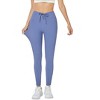 Coolmee Women's High Waist Drawstring Stretchy Workout Leggings Ultra Soft Tummy Control Yoga Pants - 3 of 4