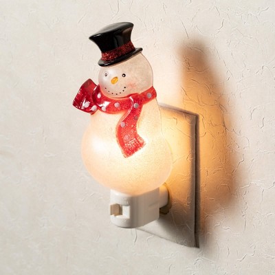 6.75"H Sullivans Happy Snowman Nightlight  Multicolored