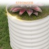 COZONY Galvanized Raised Garden Bed, Tall Metal Planter Box for Vegetables, Flowers and Herbs - 3 of 4